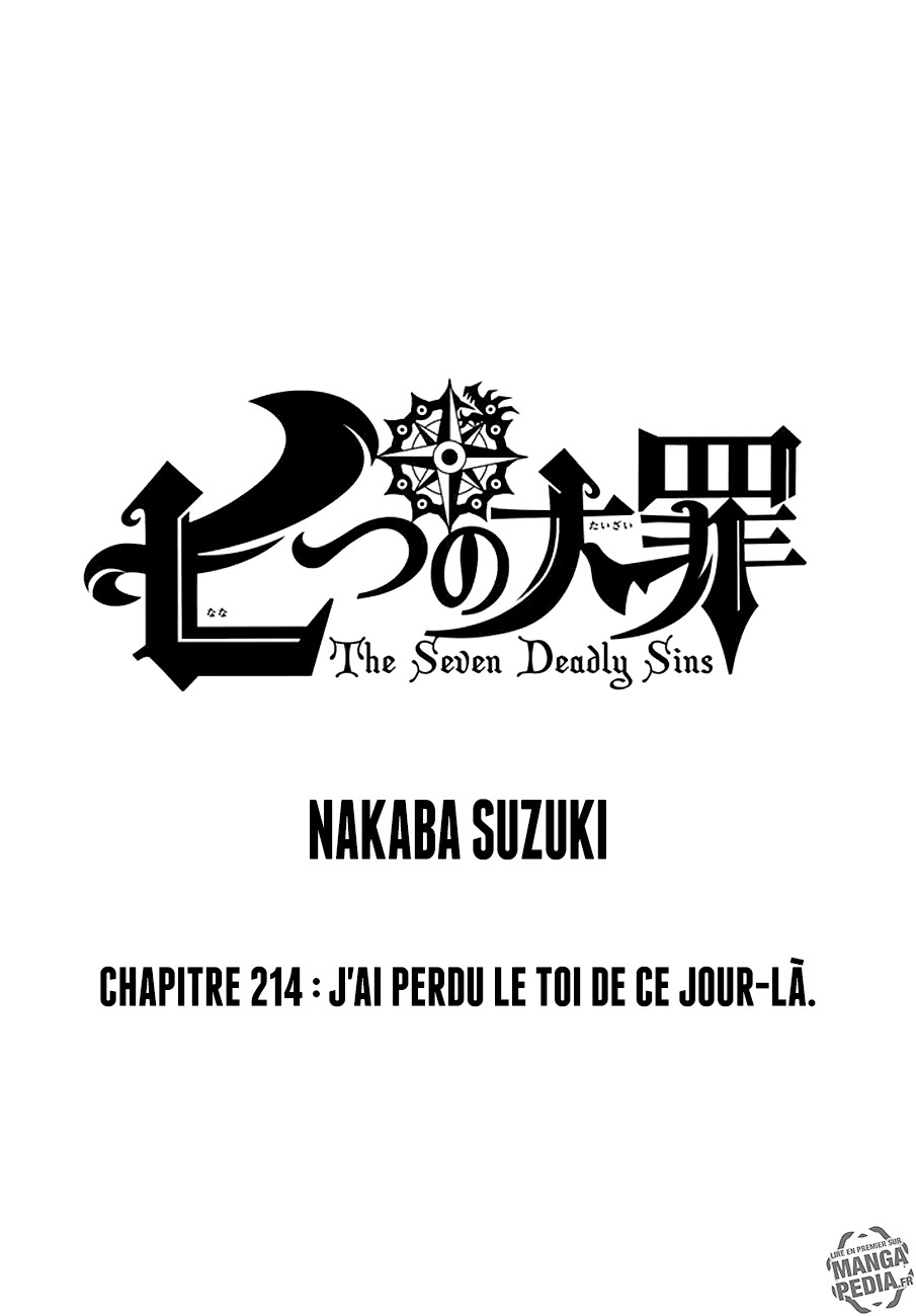 Nanatsu No Taizai: Chapter 216 - Page 1